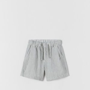 Zara linen blend shorts